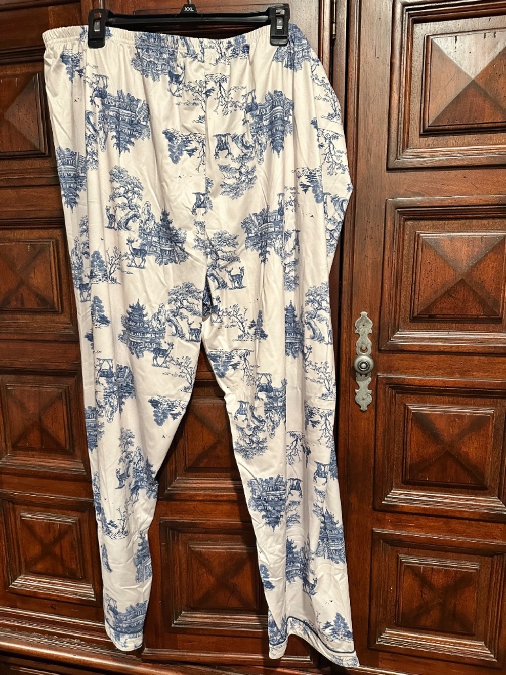 Pajama Set size 4XL 4X So Cute LONG SLEEVE & PANTS ASIAN THAI PAGODA DEER TOILE - Picture 9 of 10